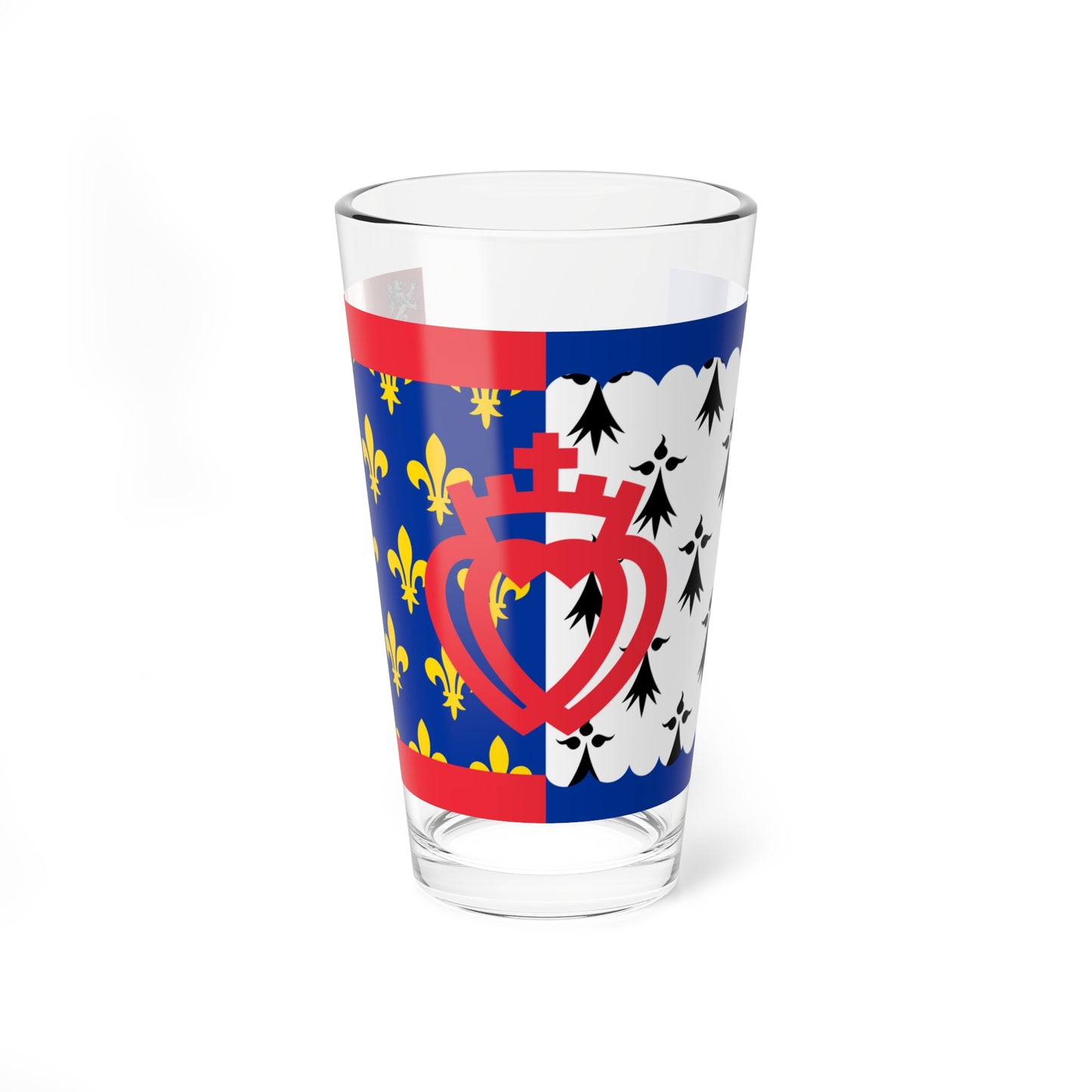 Cultural flag of Pays-de-la-Loire (France) Pint Glass 16oz