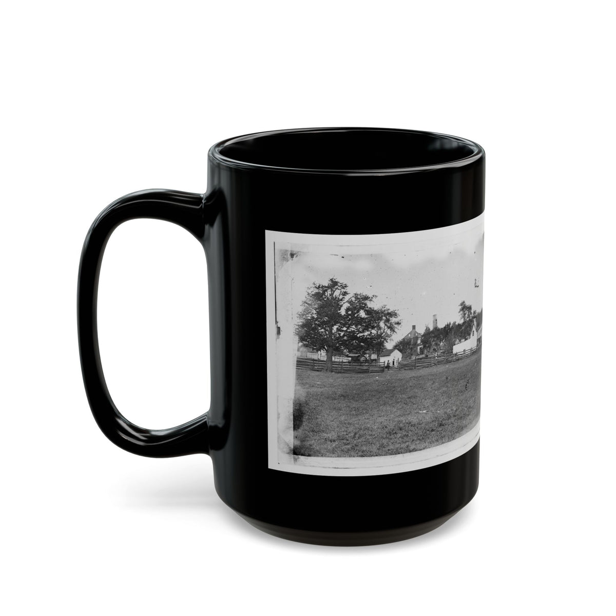 Antietam, Maryland. Ruins Of Mumma's House On The Battlefield (U.S. Civil War) Black Coffee Mug