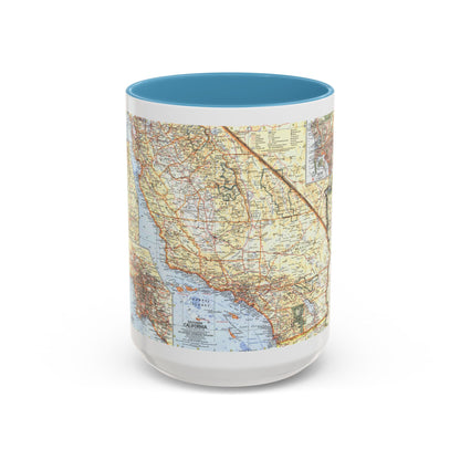 USA - California, Southern (1966) (Map) Accent Coffee Mug