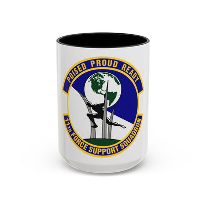 11 Force Support Squadron USAF (U.S. Air Force) Accent Coffee Mug