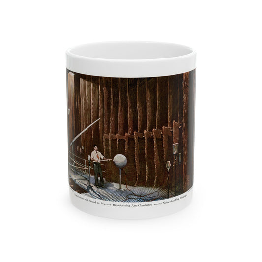 Experimenting With Sound, 1945 - White Coffee Mug