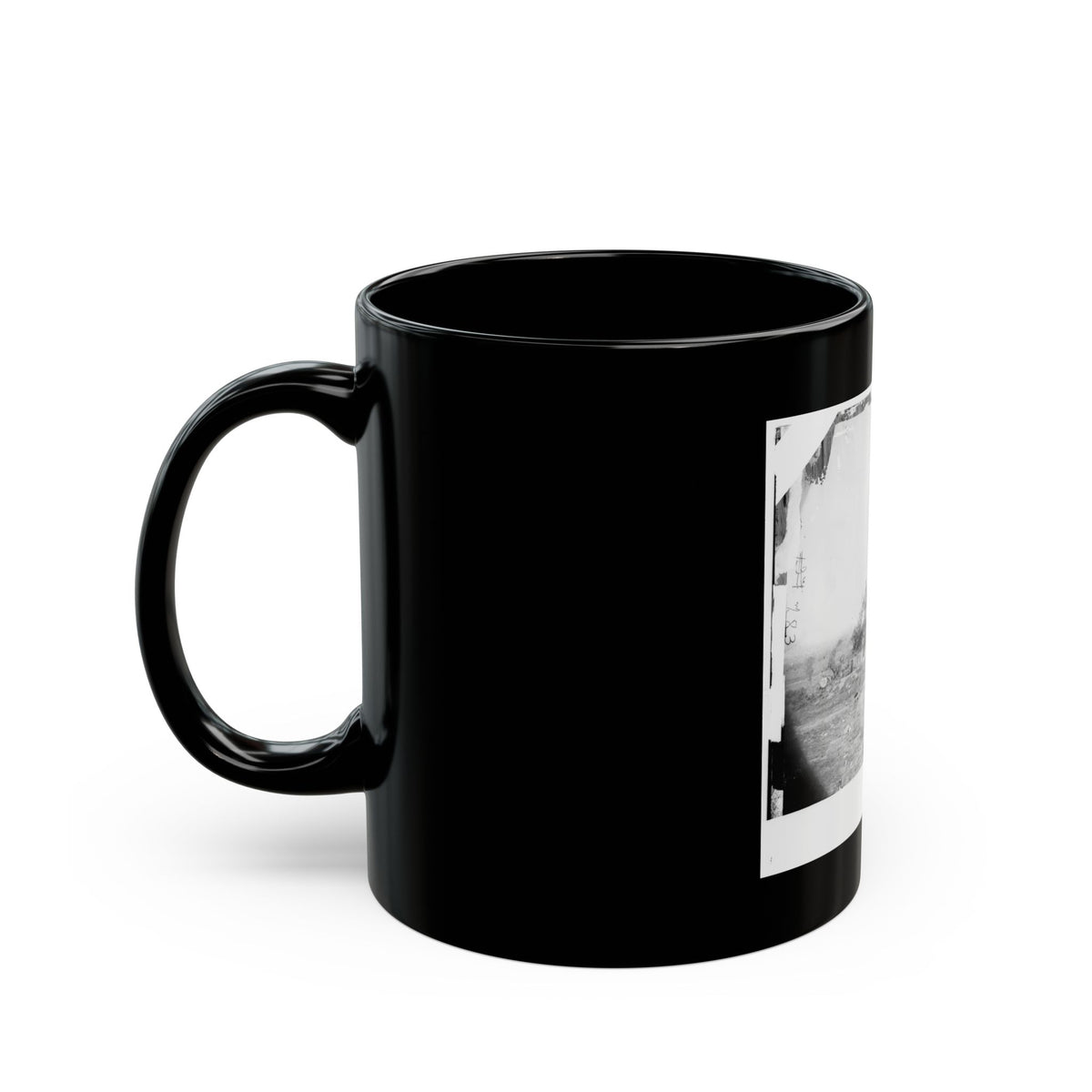 Petersburg, Va., Vicinity. The Execution Of William Johnson, Jordan's Farm (U.S. Civil War) Black Coffee Mug