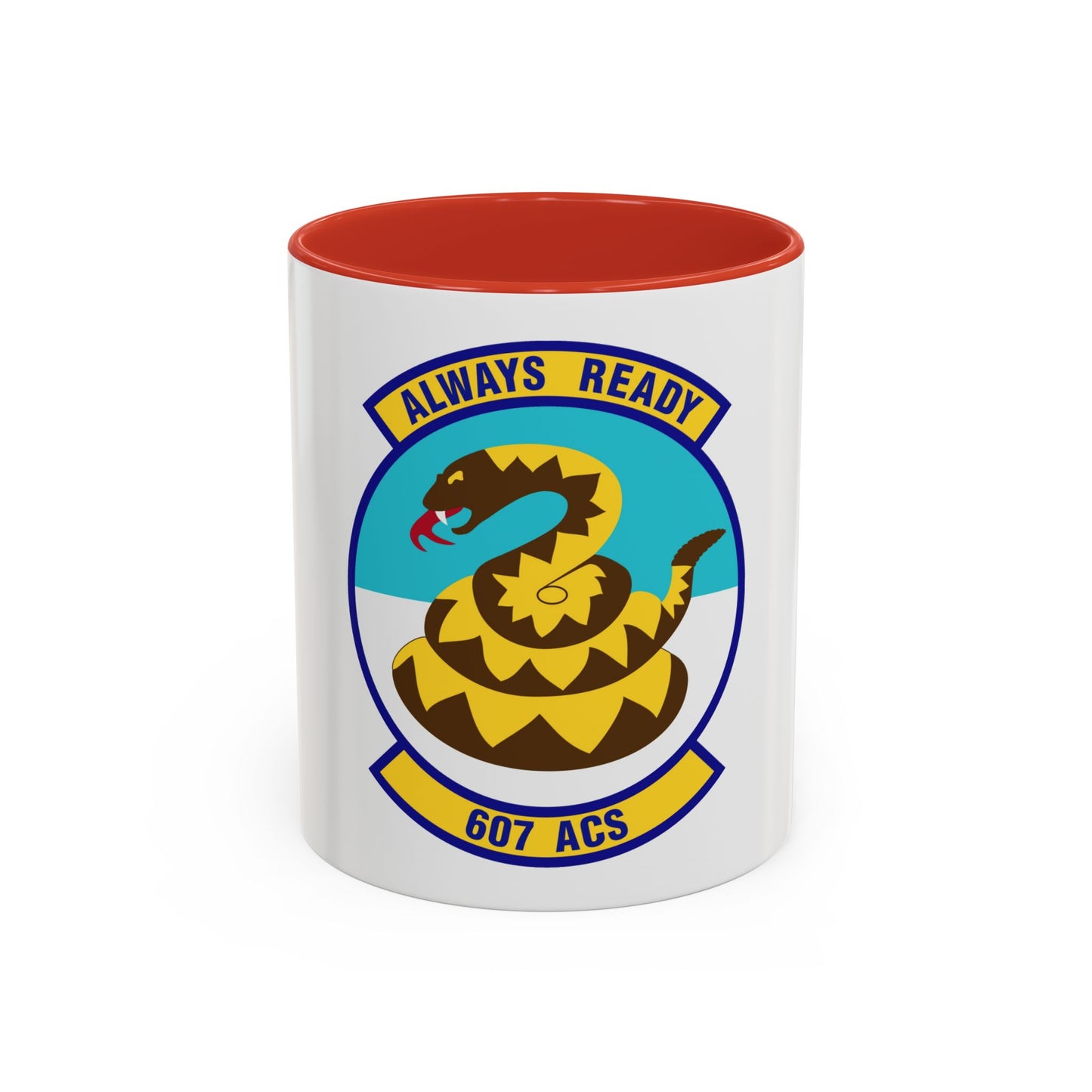 607th Air Control Squadron (U.S. Air Force) Accent Coffee Mug