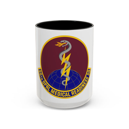 90 Operational Medical Readiness Squadron AFGSC (U.S. Air Force) Accent Coffee Mug
