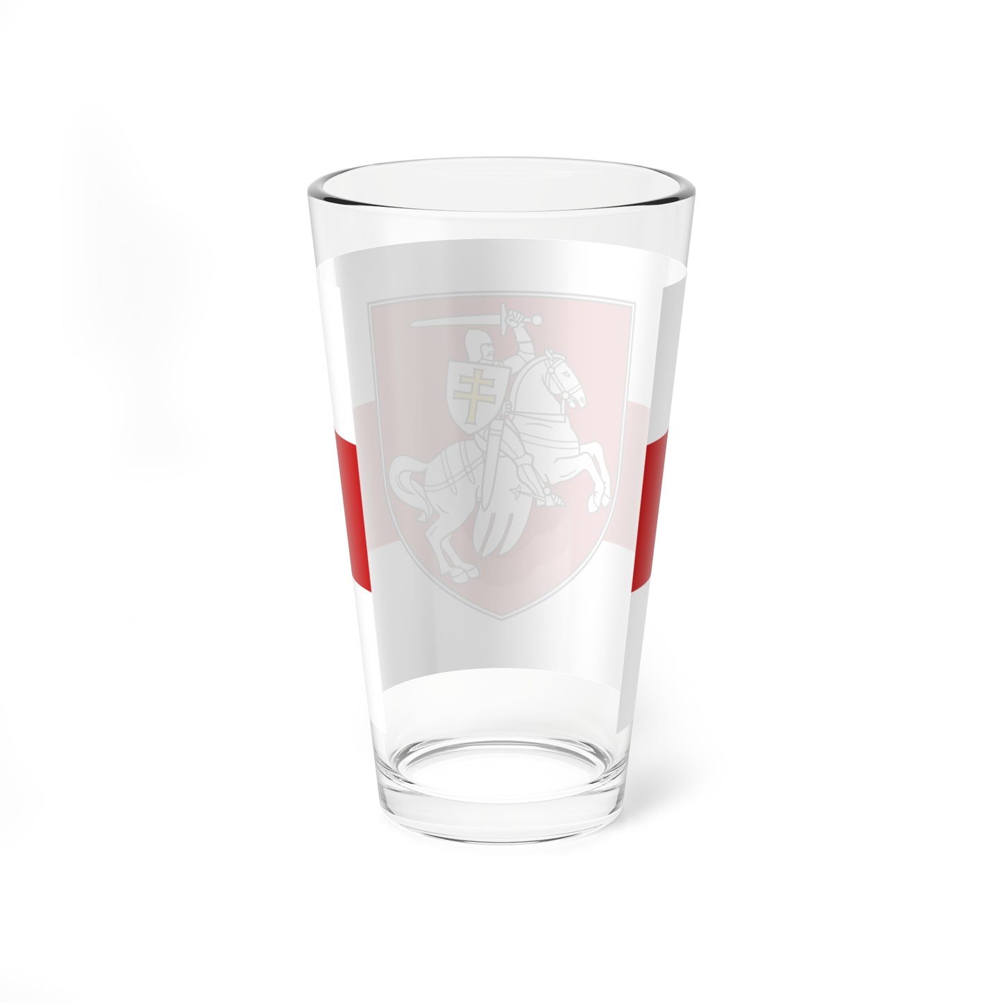 Flag of Belarus w-r-w with Arms 2020 3-2 (Belarus) Pint Glass 16oz