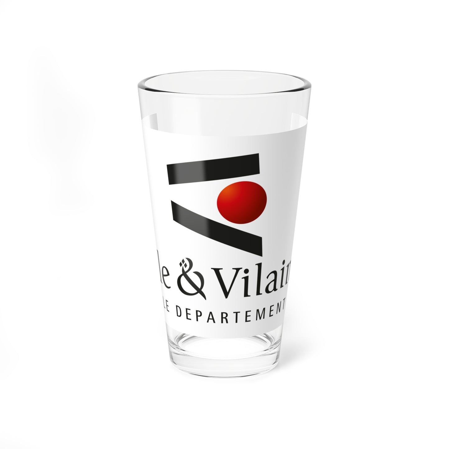 Flag of the Department of Ille-et-Vilaine (France) Pint Glass 16oz