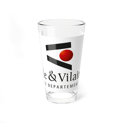 Flag of the Department of Ille-et-Vilaine (France) Pint Glass 16oz