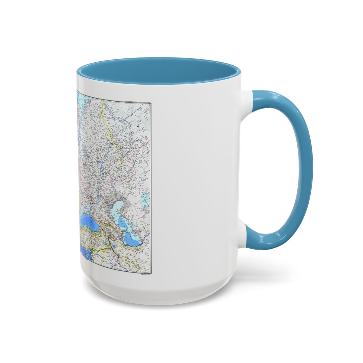 Europe (1983) (Map) Accent Coffee Mug