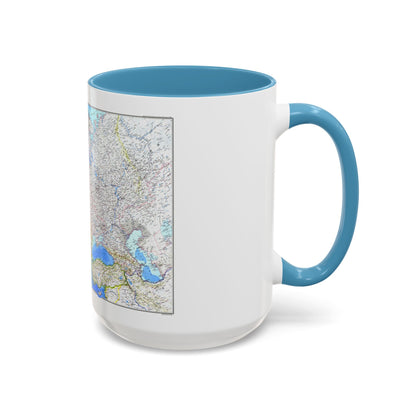 Europe (1983) (Map) Accent Coffee Mug