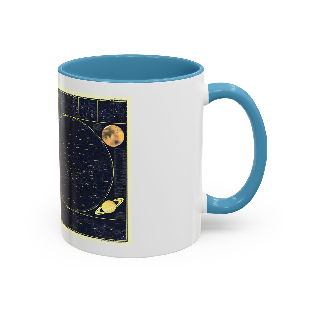 Heavens, The 1 (1957) (Map) Accent Coffee Mug