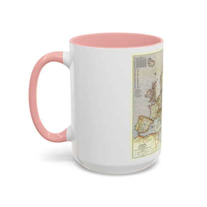 Europe and the Near East (1940) (Map) Accent Coffee Mug