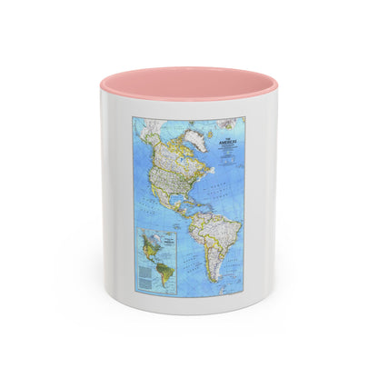 Americas, The (1979) (Map) Accent Coffee Mug