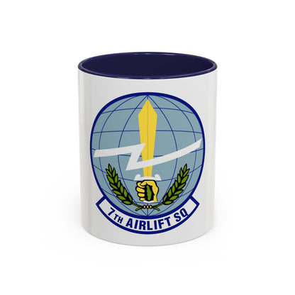 7th Airlift Squadron (U.S. Air Force) Accent Coffee Mug
