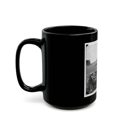 Gettysburg, Pa. Confederate Dead Gathered For Burial At The Edge Of The Rose Woods, July 5, 1863 (U.S. Civil War) Black Coffee Mug