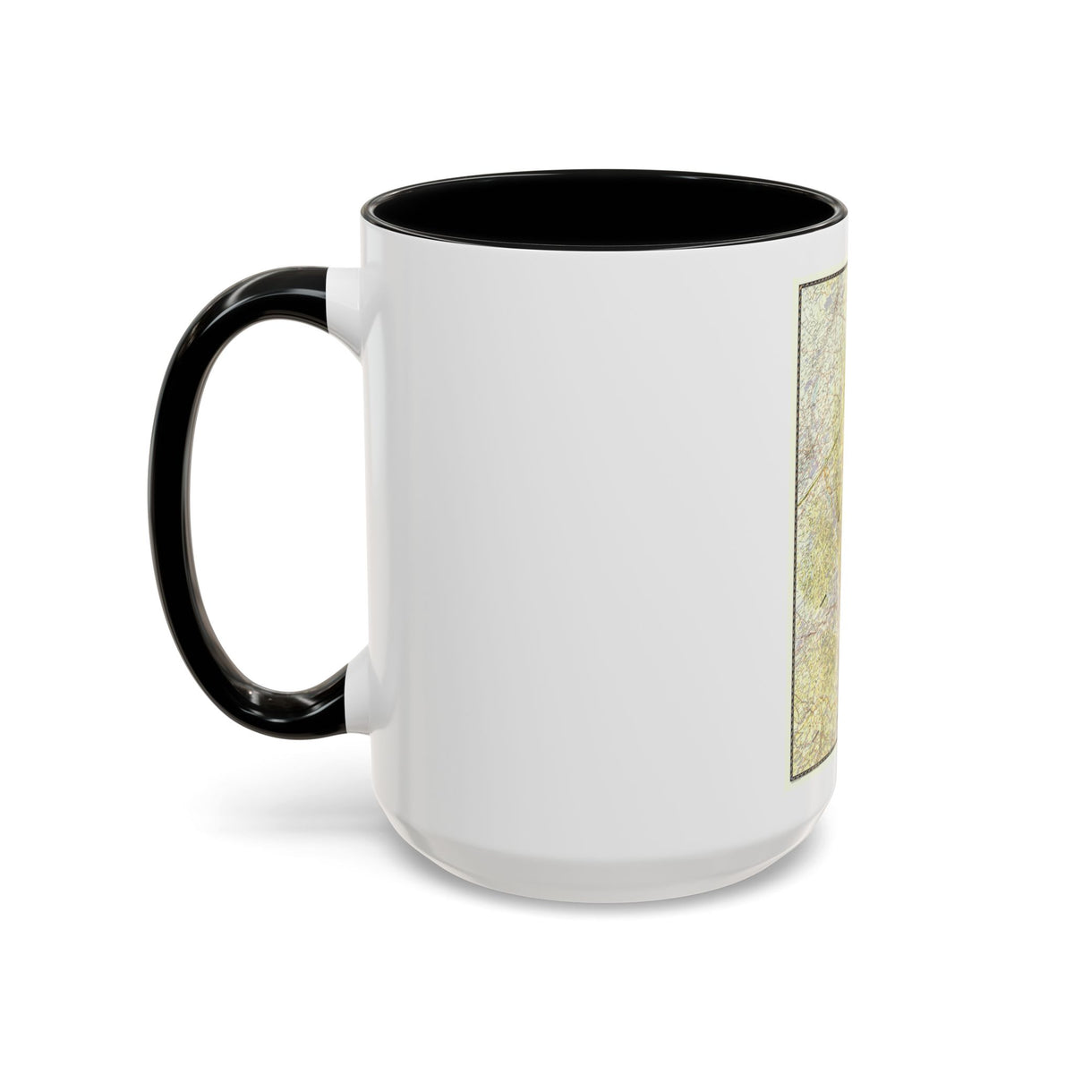 USA - New England (1955) (Map) Accent Coffee Mug