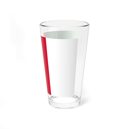 Welsh Tricolor (United Kingdom) Pint Glass 16oz