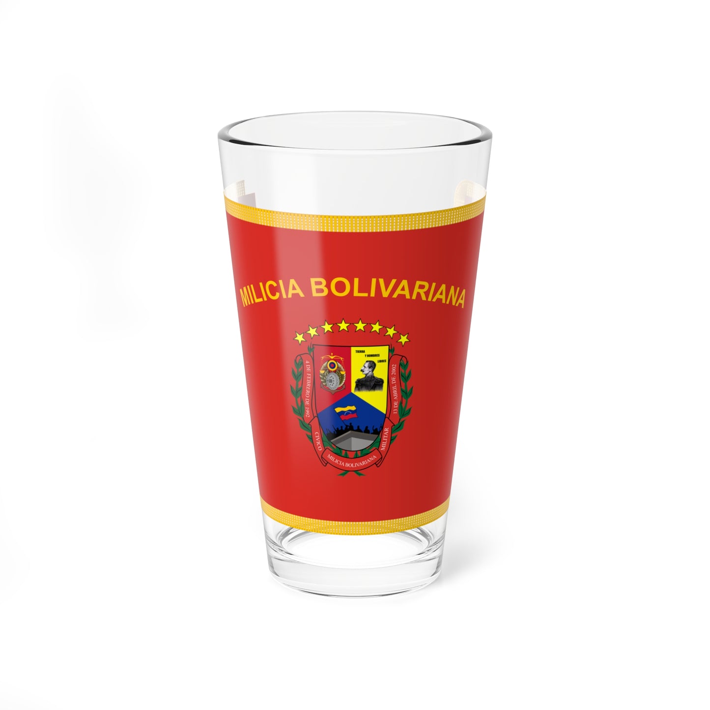 Flag of the Bolivarian Militia of Venezuela (Venezuela) Pint Glass 16oz