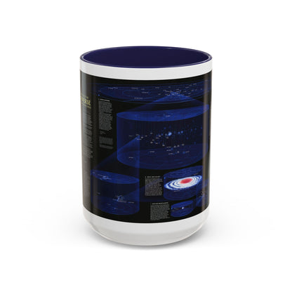 Space - The Universe - Through Time and Space (1983) (Map) Accent Coffee Mug