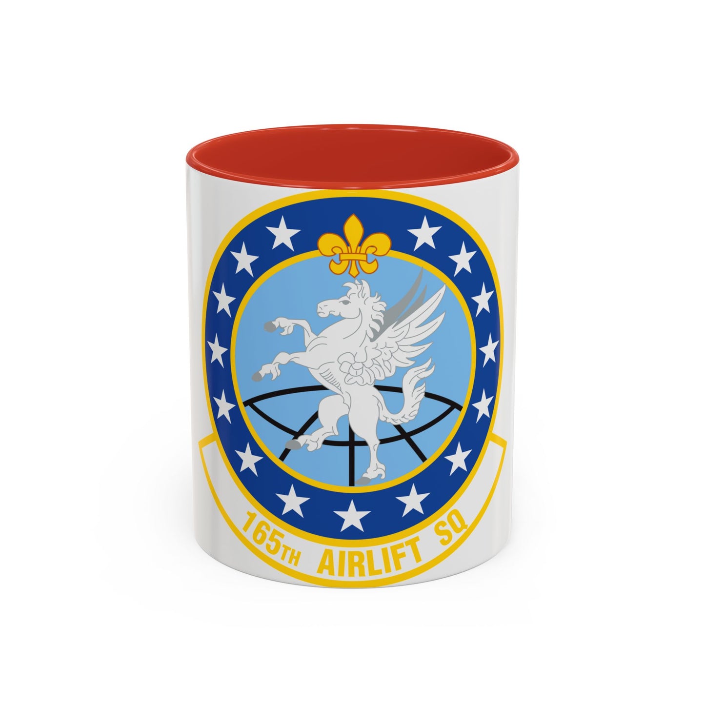 Tasse à café décorative du 165e Escadron de transport aérien (US Air Force)