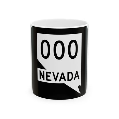 Nevada 000 nopath (Nevada) (Road Sign) White Coffee Mug