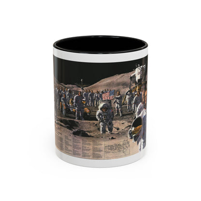 Space - Teammates in Mankind's Greatest Adventure (1973) (Map) Accent Coffee Mug