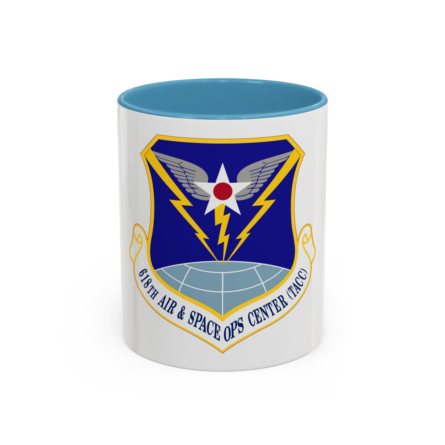 618 Air Operations Center AMC (U.S. Air Force) Accent Coffee Mug