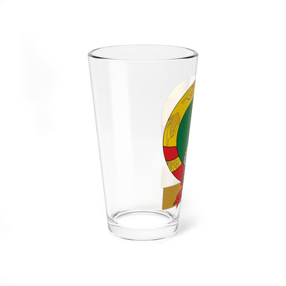 Emblem of Benin 1975-1990 (Benin) (Coat of Arms) Pint Glass 16oz