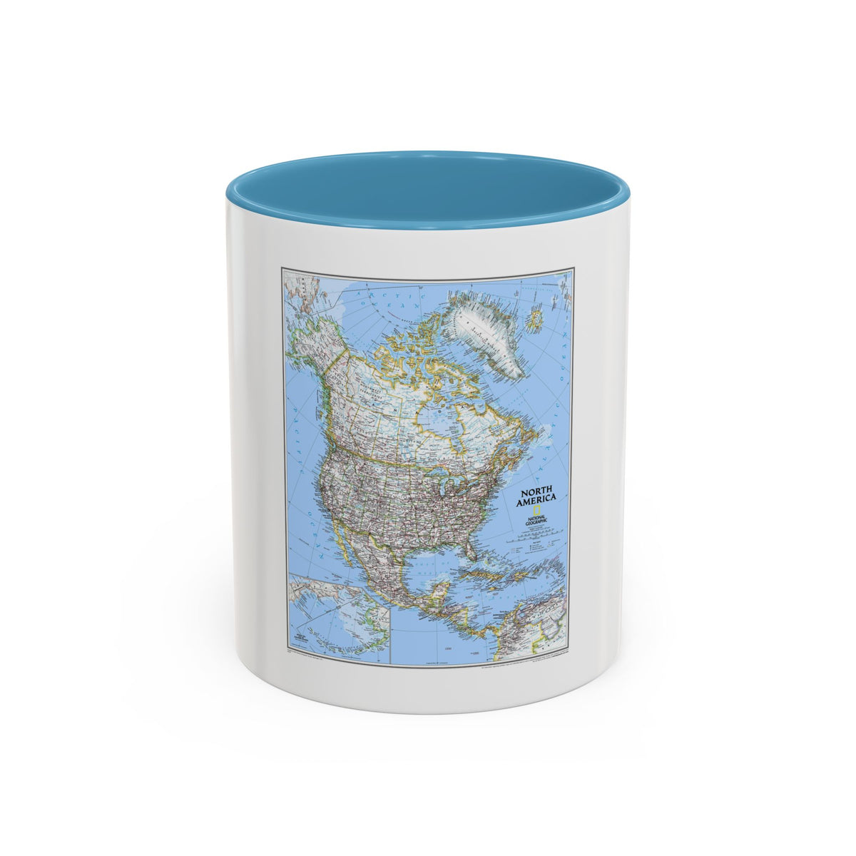 North America (2005) (Map) Accent Coffee Mug