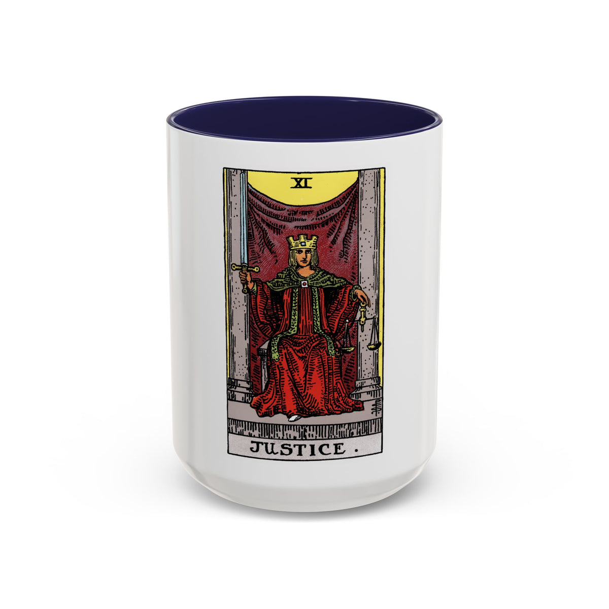 Justice (Tarot Card) Accent Coffee Mug