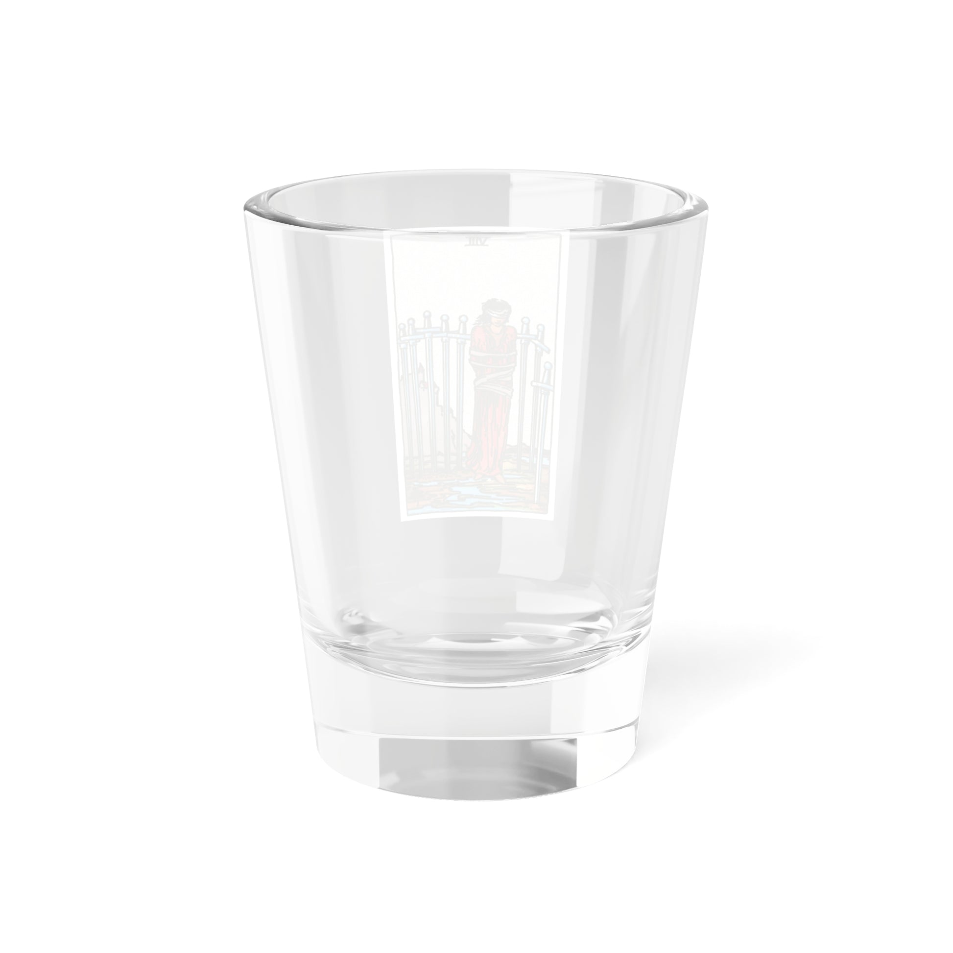 The 8 of Swords (Tarot Card) Shot Glass 1.5oz-Go Mug Yourself