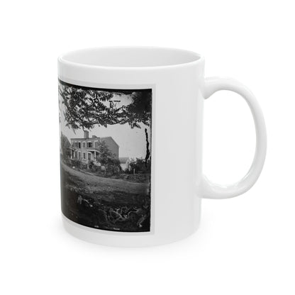 Fredericksburg, Va. Houses Damaged By The Shelling Of December 13, 1862 (U.S. Civil War) White Coffee Mug