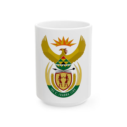 Coat of arms of South Africa - White Coffee Mug