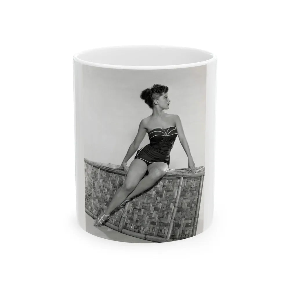 Debra Paget #650 (Vintage Female Icon) White Coffee Mug-11oz-Go Mug Yourself