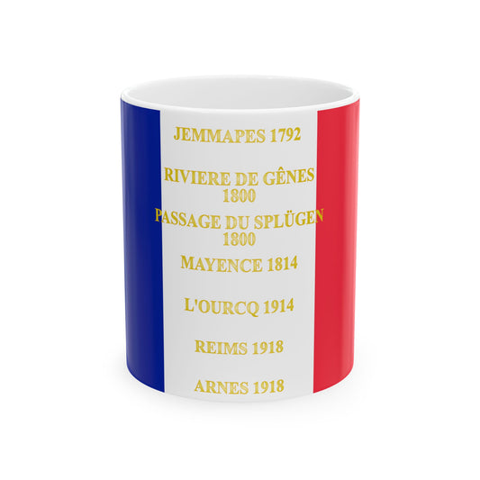 104e regiment dinfanterie de ligne -drapeau (France) White Coffee Mug-11oz-Go Mug Yourself