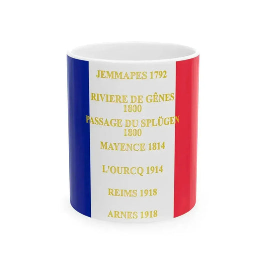 104e regiment dinfanterie de ligne -drapeau (France) White Coffee Mug 11oz - Go Mug Yourself