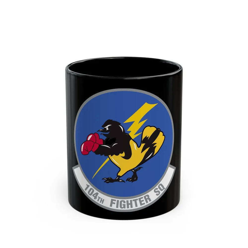 104th Fighter Squadron (U.S. Air Force) Black Coffee Mug-11oz-Go Mug Yourself