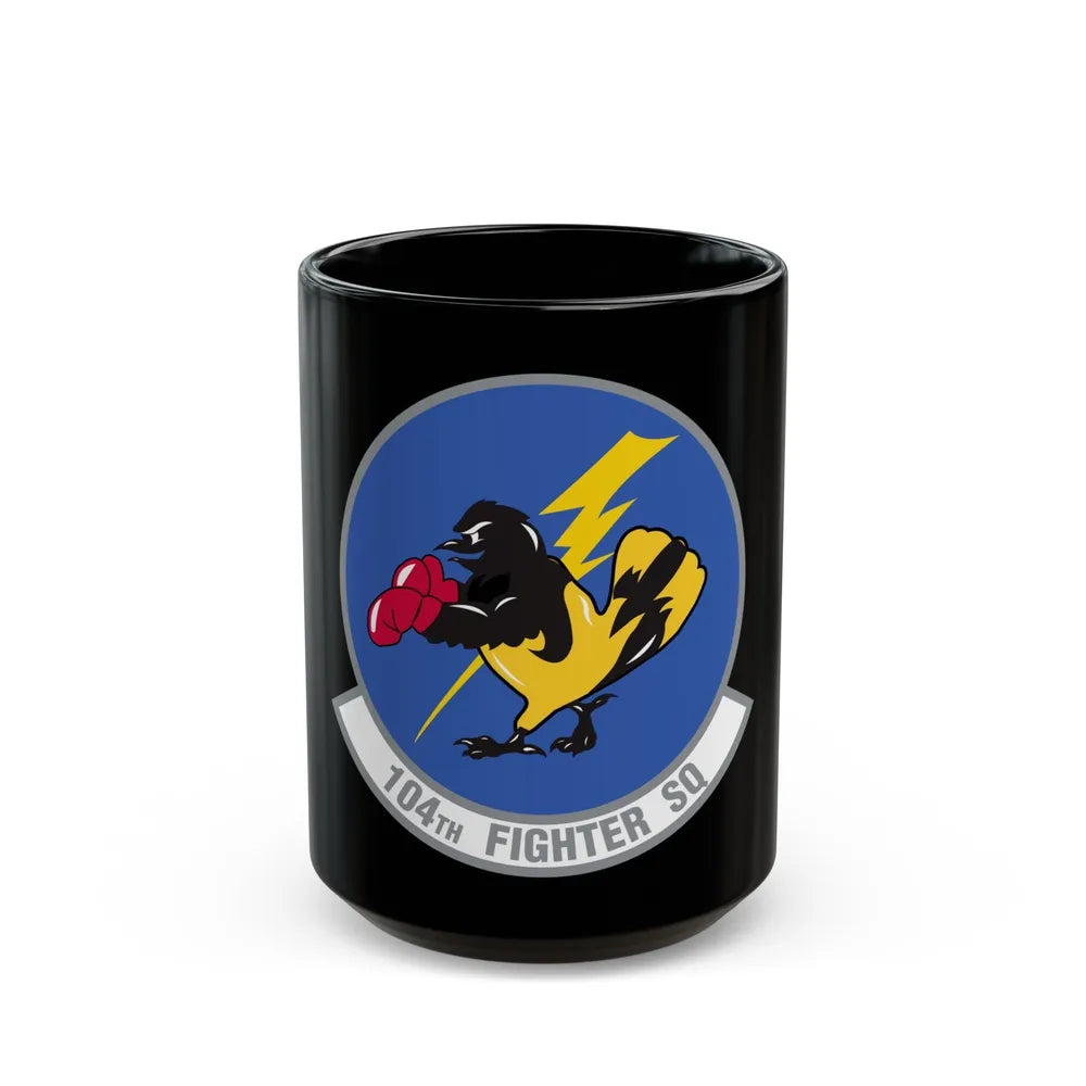 104th Fighter Squadron (U.S. Air Force) Black Coffee Mug-15oz-Go Mug Yourself