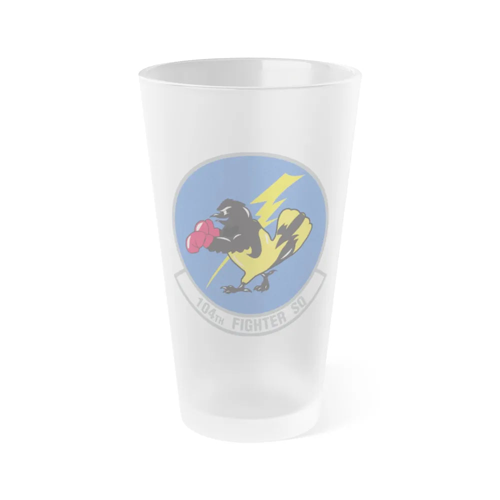 104th Fighter Squadron (U.S. Air Force) Frosted Pint Glass 16oz-16oz-Frosted-Go Mug Yourself