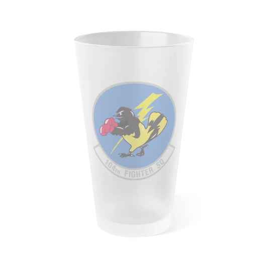 104th Fighter Squadron (U.S. Air Force) Frosted Pint Glass 16oz-16oz-Frosted-Go Mug Yourself