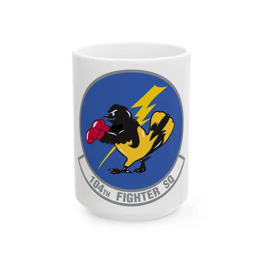 104th Fighter Squadron (U.S. Air Force) White Coffee Mug-15oz-Go Mug Yourself