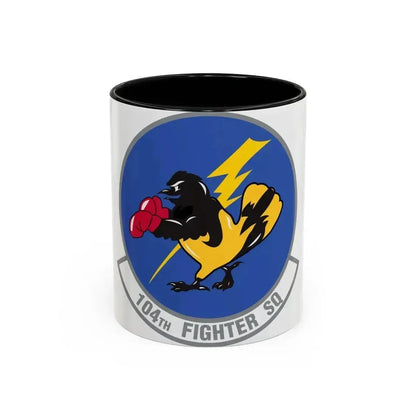 104th Fighter Squadron (U.S. Air Force) Accent Coffee Mug 11oz Black - Go Mug Yourself