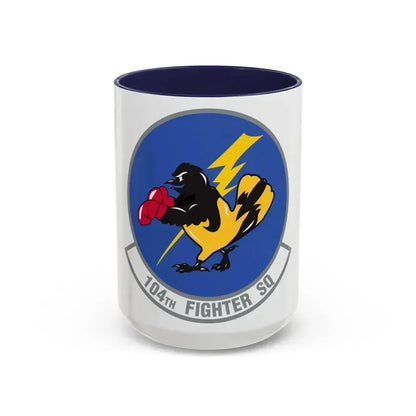 104th Fighter Squadron (U.S. Air Force) Accent Coffee Mug 15oz Navy - Go Mug Yourself