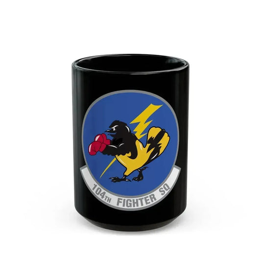 104th Fighter Squadron (U.S. Air Force) Black Coffee Mug 15oz - Go Mug Yourself