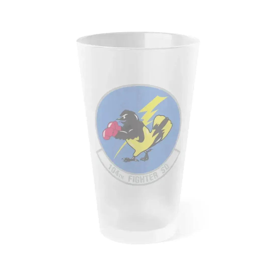 104th Fighter Squadron (U.S. Air Force) Frosted Pint Glass 16oz 16oz Frosted - Go Mug Yourself