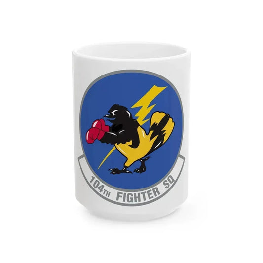 104th Fighter Squadron (U.S. Air Force) White Coffee Mug 15oz - Go Mug Yourself