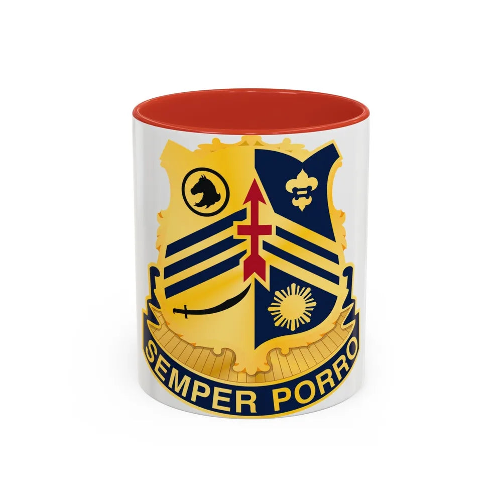 105 Cavalry Regiment (U.S. Army) Accent Coffee Mug-11oz-Red-Go Mug Yourself