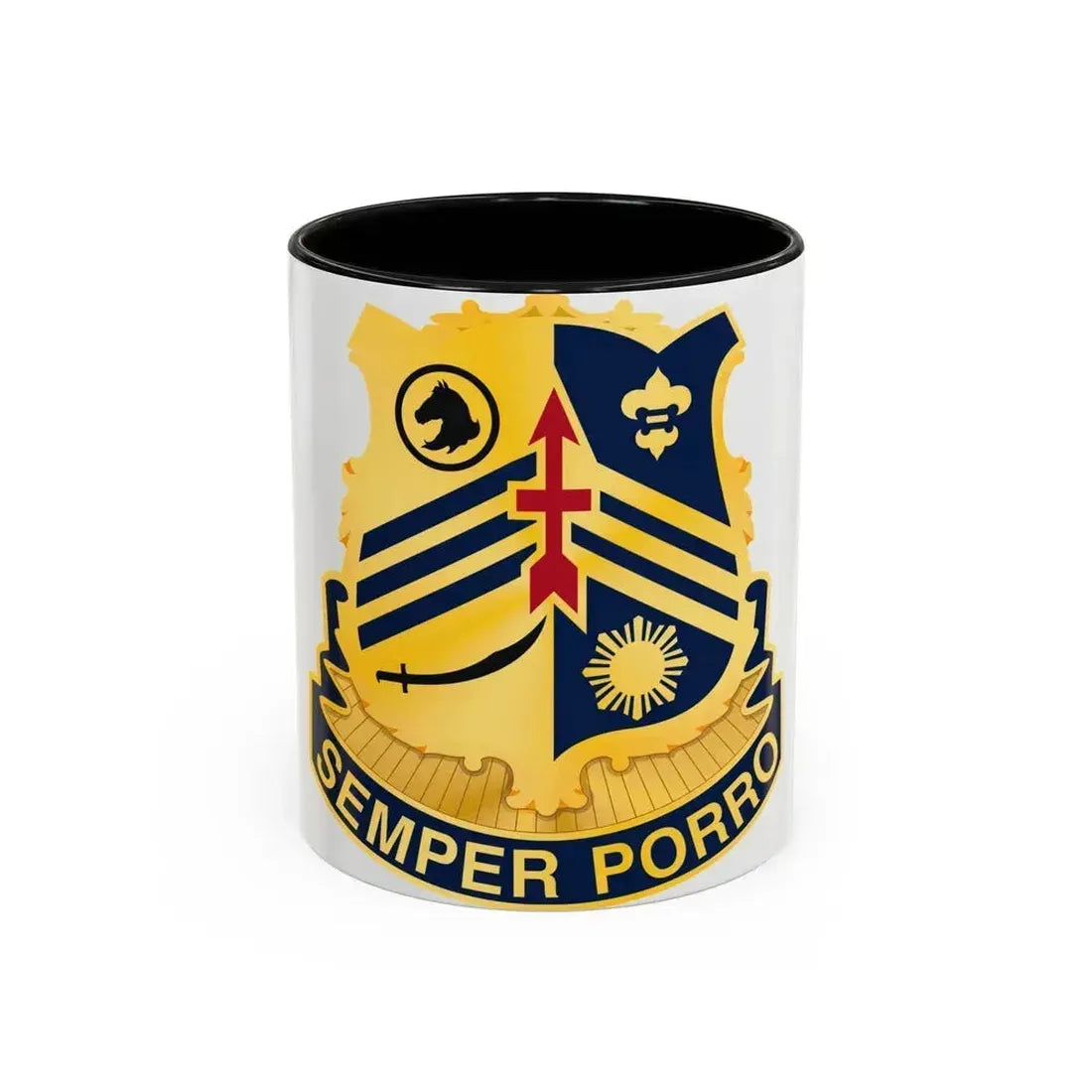 105 Cavalry Regiment (U.S. Army) Accent Coffee Mug 11oz Black - Go Mug Yourself