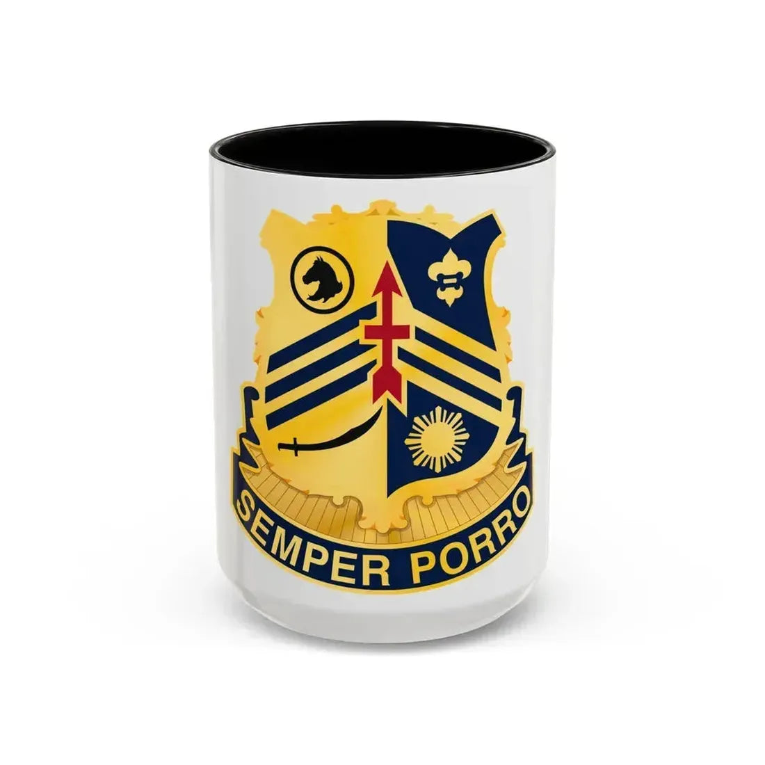105 Cavalry Regiment (U.S. Army) Accent Coffee Mug 15oz Black - Go Mug Yourself