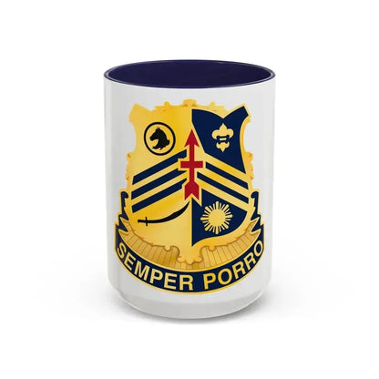 105 Cavalry Regiment (U.S. Army) Accent Coffee Mug 15oz Navy - Go Mug Yourself