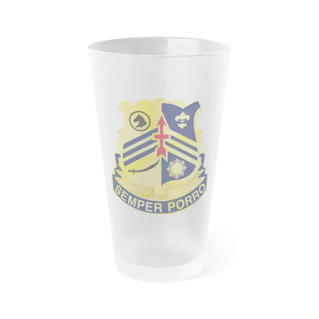 105 Cavalry Regiment (U.S. Army) Frosted Pint Glass 16oz Default Title - Go Mug Yourself